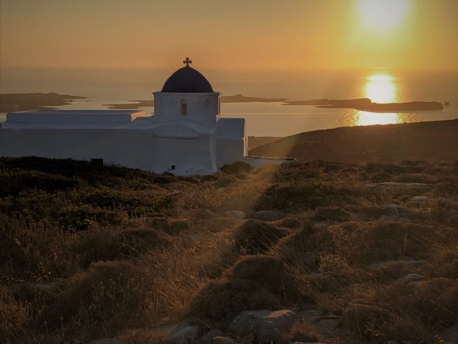 Atardecer en Paros, ruta por las islas griegas de 10 días