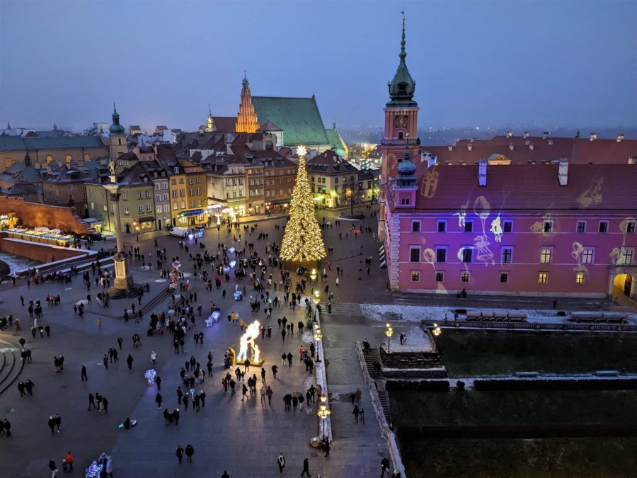 Plaza del Castillo, Polonia en Navidad
