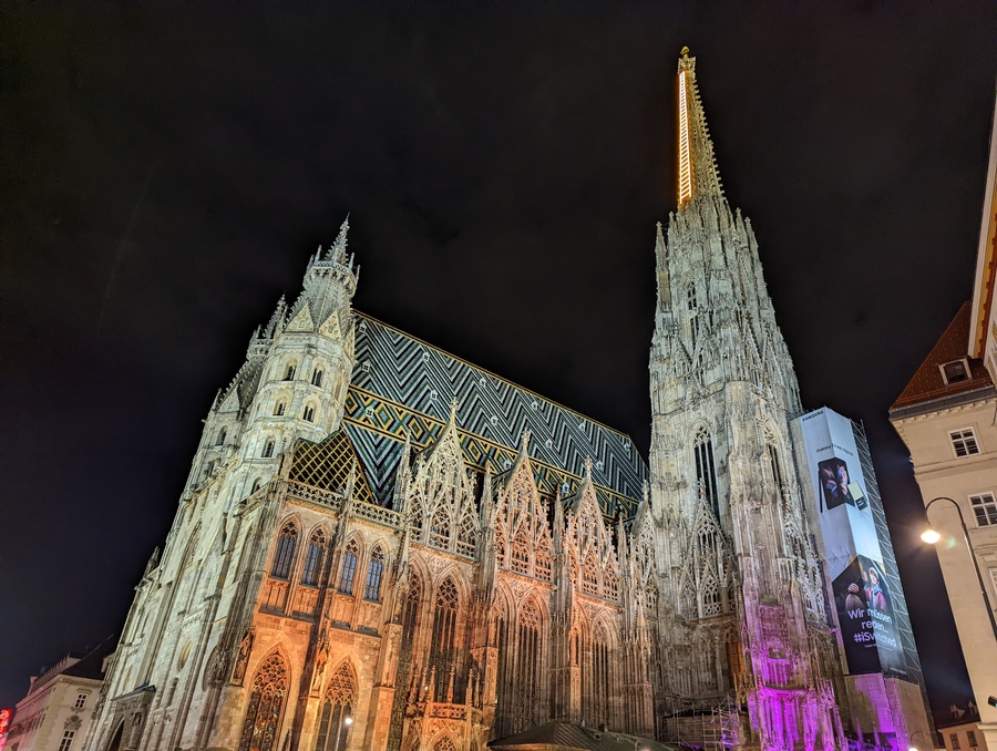 Catedral de Viena en Navidad