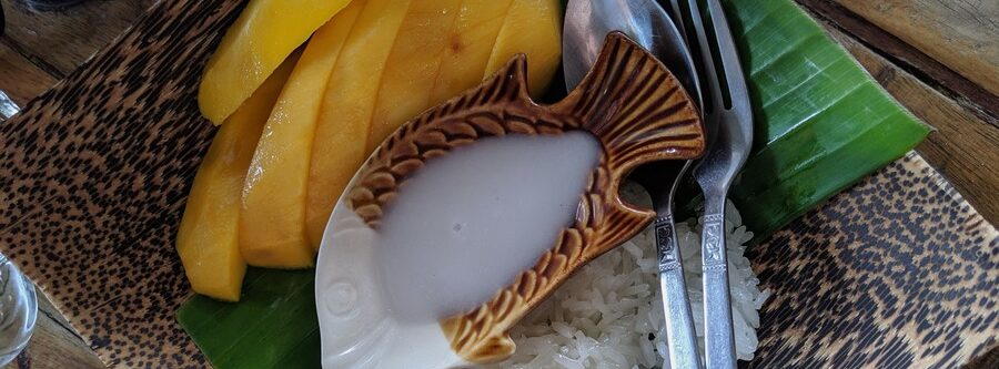 Mango sticky rice, platos típicos de Tailandia